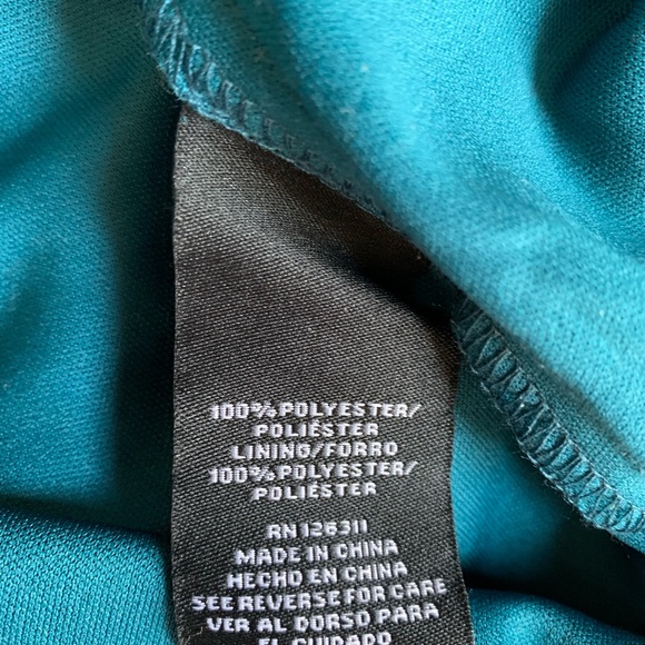 🌈 RN Studio Teal Blue/Green Lace Sheath Dress - Picture 6 of 7